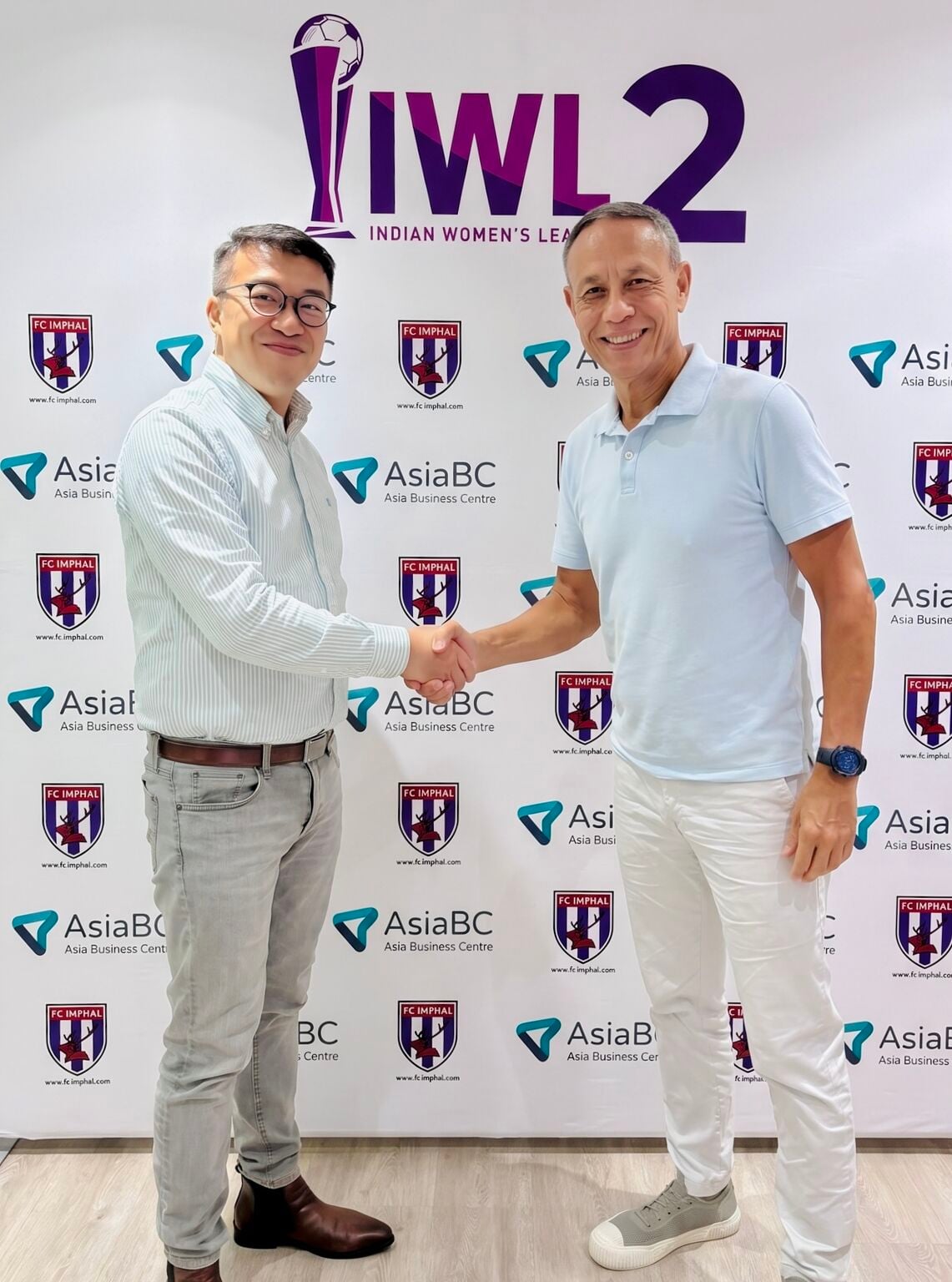 AsiaBC's Managing Director Raymond Wong with Bale Takhel.